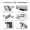 GloRiastar 7X Wall Mounted Makeup Mirror - Double Sided Magnifying Makeup Mirror for Bathroom, 8 Inch Extension Polished Chrome Finished Mirror