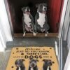 Agriism Door Mat Indoor Entrance Porch Welcome Funny Non Slip Rugs To Knock Aand Get The German Shepherds Involved Doormat Home Decor Home Decor