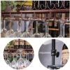 SUCHETA Hanging Wine Rack with Glass Holder and Shelf, Wine Lovers Bar Furniture& Metal Wine Racks Wall Shelf For Bar/Wine Bottle Holder Wall Han