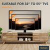 MAHARA Black Table Top TV Stand Base Replacement Pedestal With Tilting Bracket For 32-50 Inch - TV Brackets with VESA Wall Mount Compatibility 40