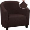Tub Chair Covers for Armchairs, Armchair Covers Stretch Tub Chair Cover Removable Washable Sofa Couch Cover for Bar Counter Living Room Reception
