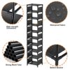 UrMsun 10 Tiers Vertical Shoe Rack, Tall Small Narrow Space Saving Shoe Storage Organizer for Entryway Door Single Pairs Sturdy Shoe Shelf (10 Ti