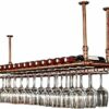 NEOCHY Wine Rack Floating Bar Rack Adjustable Height Bar Wine Cabinet Can Hang Multiple Wine Glasses Modern Wall-Mounted Display