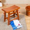 taimowei Solid Bench Antiskid Stable Stool Shower Stools Teak Heavy Duty Bath for Bathroom Max 150 Kg 16 * 17 * 10Inch,Household Goods