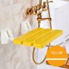 Bath Stools,Shower Stool Bathroom Non-Slip Bath Chair Wall-Mounted Folding Stool Elderly/Pregnant Women/Disabled Change Shoes Stool Bathing Safe