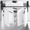 -Shelf,Towel Rack Bathroom Towel Rack Shelf, Swing Towel Bars, Towel Rail Wall Mounted Towel Rack Holder for Kitchen, Bathroom, Toilet