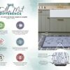 Turtle Mat, Snowdrops - Highly absorbent Indoor barrier mat with Multi-Grip backing 60x85cm