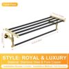 HIGOH Towel Racks,Bathroom Towel Rack Wall Mounted Towel Holder,Bathroom Accessories Hardware,Wall Mount Towel Rack Shelf Bar,Stainless Steel Wal