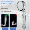 Shower Head, High Pressure Shower Head and Hose 2m Set, Portable Adjustable Water Saving Shower Heads Universal Replacements to Increase Pressure