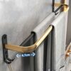 HIGOH Towel Racks, Towel Rail for Bathroom,Bathroom Hand Towel Holder Bathroom Rack Single Towel Bar,Hand Towel Holder,Toilet Wall Hanging Light