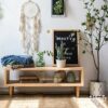 CZDYUF Simple Small Household Bedside Cabinet, Mobile Sofa Home Furniture Coffee Table