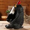 PIBM Stylish Simplicity Wine Racks Free Standing Resin Wine Bottle Holders，Home Decorative Sculpture Statue Crafts，For Living Room,Bedroom,Bar,Re