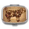 Brown Bee Unemployed Philosophers Guild Pill Box Medicine Box Rectangular Medicine Box 2 Lattice Medicine Box