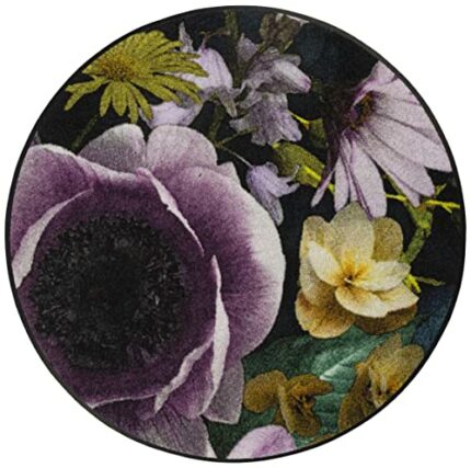 wash+dry Anemone Door Mat 85 x 85 cm Washable for Indoor and Outdoor Use