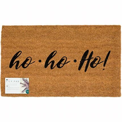 LP Doormats - Christmas door mat - Ho Ho Ho door mat - Christmas door mat - large doormat 75 x 45cm – indoor door mat - outdoor sheltered use wel