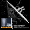 Shower Head, sinzau 8 Inch Round Rain Showerhead, 304 Stainless Steel, Ultra-Thin Design-Best Pressure Boosting