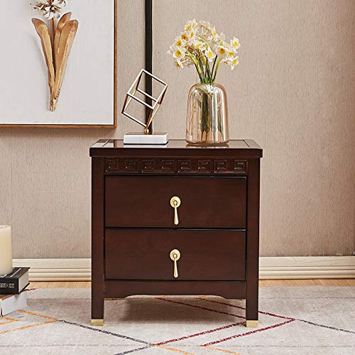 JYDQM Solid Wood Bedside Table Simple Bedroom Locker, Solid Wood Bedside Table