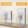 Laivli Tilt Stand for Show 15, Easy to Adjust The Height with Thumb Screw, Aluminum Mount for Show 15 Swivel and Tilt, VESA 75x75mm or 100x100mm
