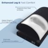 Foot Rest Under Desk Cushion - Adjustable Height 15 cm - Foot Stool - Premium Ergonomic Pad for Extra Leg Support - Breathable Mesh Cover - Non-S