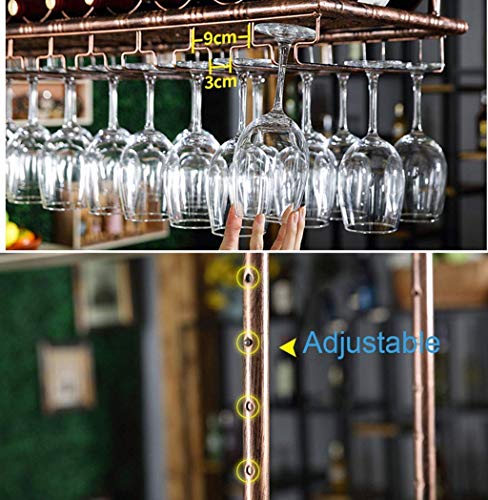 OUSIKA Wine Racks,Wine Lovers/Hanging Wine Racks Wine Glass Rack Red Wine Cup Holder Goblet Rack Bottle Rack Glass Rack Stemware Racks Vintage St