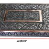 AASh 20" x 15" Oxidised Copper Bajot Low Table | Bajath Chowkie | Coffee Wedding | Puja Camping Table