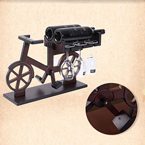 ZYZMH Solid Wood Wine Rack, Wine Glass Rack, Wine Bottle Rack, European Simple Living Room Desktop Wine Rack