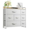 YITAHOME Chest of Drawer - Fabric Dresser with 7 Drawers, Organizer Unit for Bedroom, Living Room, Hallway, Closets & Nursery - Sturdy Steel Fram