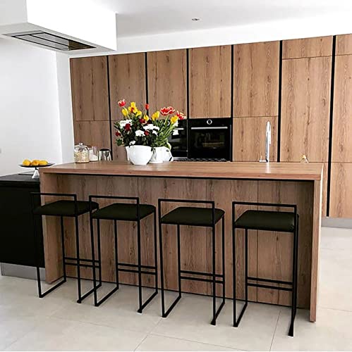 RTYHN Breakfast Barstools Set of 2 Modern Bar Stool Counter Height Bar Stool Black Upholstered Barstool Seat Height 25.6inch the load capacity 15