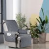 Waterproof Recliner Chair Cover, Recliner Sofa Coves with 6 Side Pockets, Anti-fouling 1 Seats Recliner Armchair Cover, Non-slip Chair Protectors