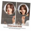TOPBATHY 3pcs and Mounted with Double Magnification Magnifying Cosmetic ° Double-sided X Makeup for Two-sided Folding Round Dressing Arm Wall Hot
