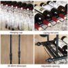 Stylish Simplicity Down Ceiling Wine Rack Simple Craft Retro Creative Display Goblet Storage Wine Rack Wine Glass Holder Restaurant Kitchen Bar B