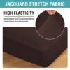H.Versailtex High Stretch Sofa Cushion Covers for 1 Seater Chair Sofa Cushion Cover Furniture Protector Sofa Seat Sofa Slipcover Soft Flexibility