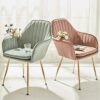 dining chair Dining Chairs Set - Corner Kitchen Counter Chairs, Dining Chairs Kitchen Chairs Set of 4 Living Room Side Sofa Chairs with Flannel F