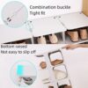 XLXXJYBXZ 8 Tier Narrow Shoe Storage Free Standing Shoe Rack for Small Room Stackable Shoe Organizer for Closet Plastic Vertical Shoe Holder for