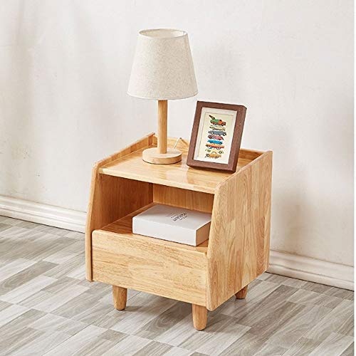 JYDQM Bedside Table Solid Wood Nordic Minimalist Bedroom Bedside Storage Locker Economic Japanese Log Cabinet