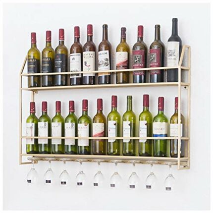 Metal Black Wall-Mounted Wine Glass Holder Stylish Simplicity Industrial Stylish Simplicity Champagne Glass Wine Glass Goblet Holder Bracket Red