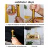 Vintage Stylish Simplicity Wine Rack Simple Creative Metal Multi-Function Display Inverted Wine Glass Holder Adjustable Height Bar Restaurant Flo