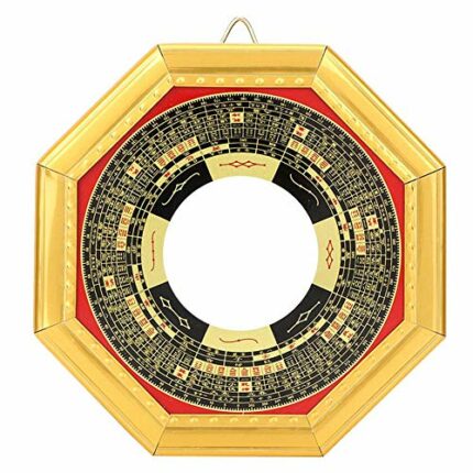 Bagua Mirror Ornament, Chinese Traditional Feng Shui Bagua Mirror Convex Concave Bagua Mirror for Home Shop Business Decoration