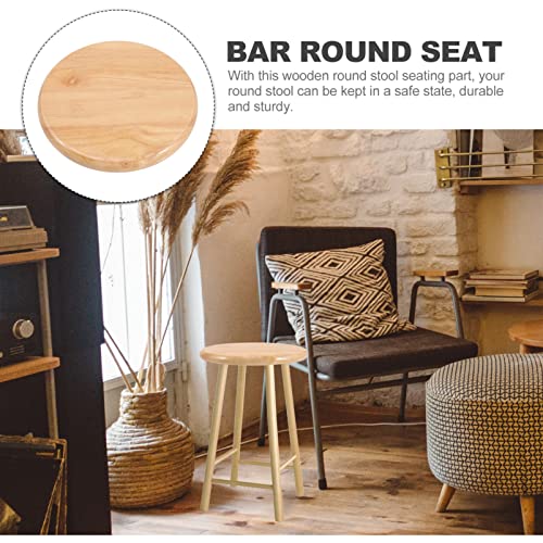 Veemoon Stool Chair Bar Stool Seat Replacement Wooden Round Chair Seat Barstool Accessories for Metal Chairs Stool 29.5CM Step Stool