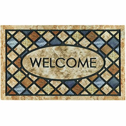 CHICHIC 43 x 76 cm Door Mat Welcome Mat Front Door Mat Outdoor for Home Entrance Outdoor Mat for Outside Entry Way Doormat Entry Rugs, Heavy Duty
