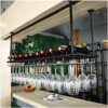 Stylish Simplicity Down Wine Rack Vintage Metal Minimalist Style Living Room Creative Display Storage Wine Rack Home Goblet Rack - Restaurant Kit
