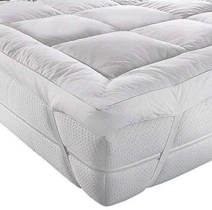 GmTEXTILES II II HOTEL QUALITY(Microlite) MICRO FIBER MATTRESS TOPPER THICK 5 CM, BOX STITCHED IN, ANTI ALLERGENIC Double(137X190cm)
