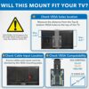Mount-It! Kitchen Under Cabinet Mount TV Ceiling Mount Folding Bracket, 90 Degree Tilt, Fold Down, Swivel for 13 to 23 inch LCD, TV, LED, Monitor