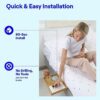 Bedshelfie Bedside Shelf for Bunk Bed & Top Bunk, College Dorm Room Essentials, Loft Bed Accessories, Clip On Nightstand Snack Organizer, Floatin