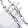 4 Meters Long 2mm Thick Stainless Steel Chain Swing Chain Clothesline Chain Hanging Basket Chain Fence Chain Indoor Outdoor Hardware Accessories