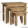 Amazon Brand - Movian Corona Nest Of End Table, Rectangular, Pine Wood, 28.5D x 60W x 50H centimetres, Solid