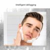 Bathroom mirror LED Wall-Mounted with Defogging Smart Touch Three-Color Light Adjustable High-Definition Silver Mirror for Living Room/Bedroom