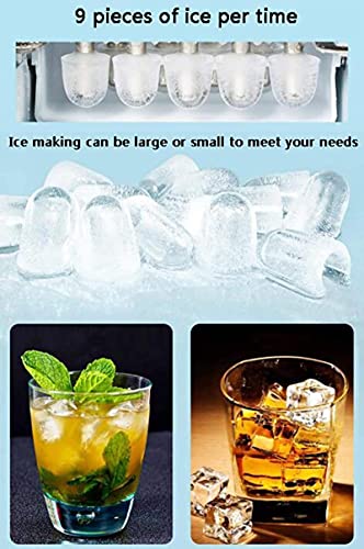 Ice Cube Maker Ice Maker For Countertop Portable Ice Machine, For Home, Office, Party And Bar