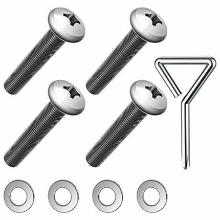 4 x M8 45mm Bolts Screws for Samsung TV Wall Mount Bracket, Bolts Screws Kit with Washers And Triangle Handle Cross Screwdriver For Samsung Sony