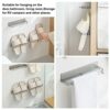 AHANDMAKER 4 Pack Wall Mounted Shoes Rack, 2 Colors Plastic Slipper Racks with Sticky Hanging Strips, Hanging Shoe Organizer, Shoes Holder Storag